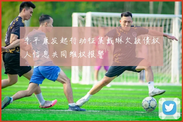 李平康发起行动征集戴琳欠款债权人信息共同维权报警